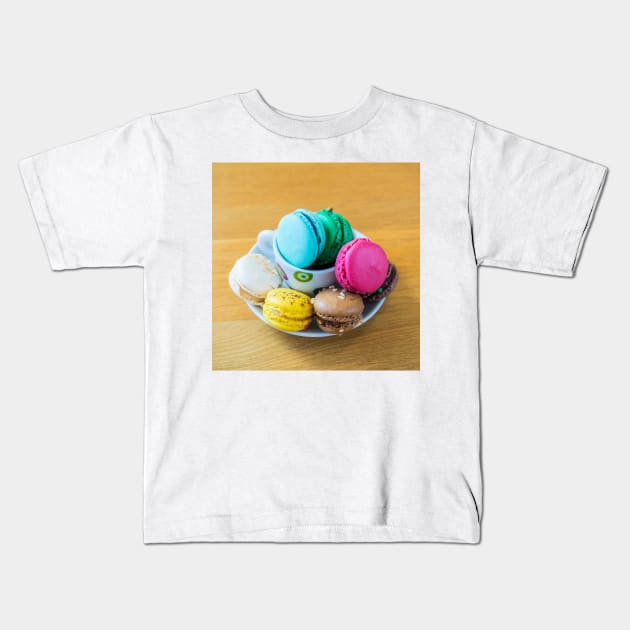 Macaroons Kids T-Shirt by ansaharju